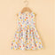 JF White Multi Printed Frock FD6082B